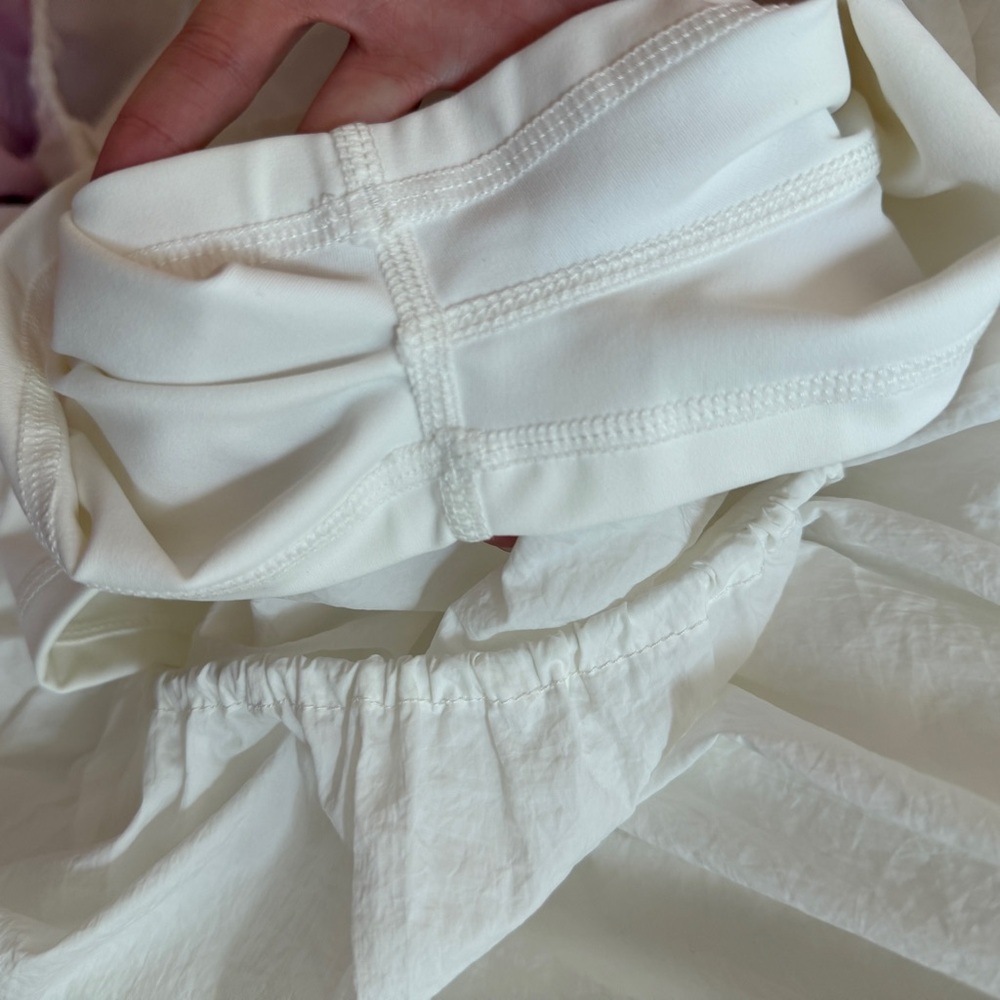 Daily Drills White Bubble-Hem Dress - Picture 5 of 6